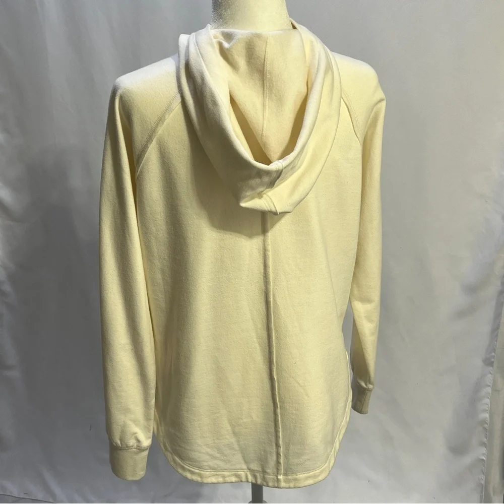 EDDIE BAUER Womens Pullover Hoodie Lightweight Casual Cream Size Small